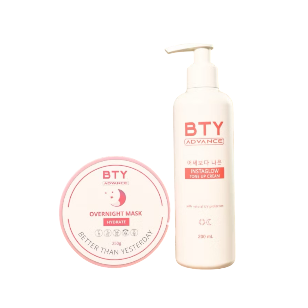 BTY Advance Power Duo Set (Instaglow + Overnight Mask)