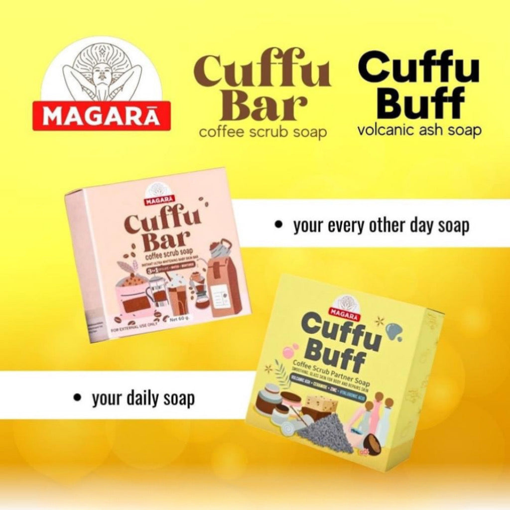 Magara Skin Cuffu Bar Coffee Scrub Soap (60gm)