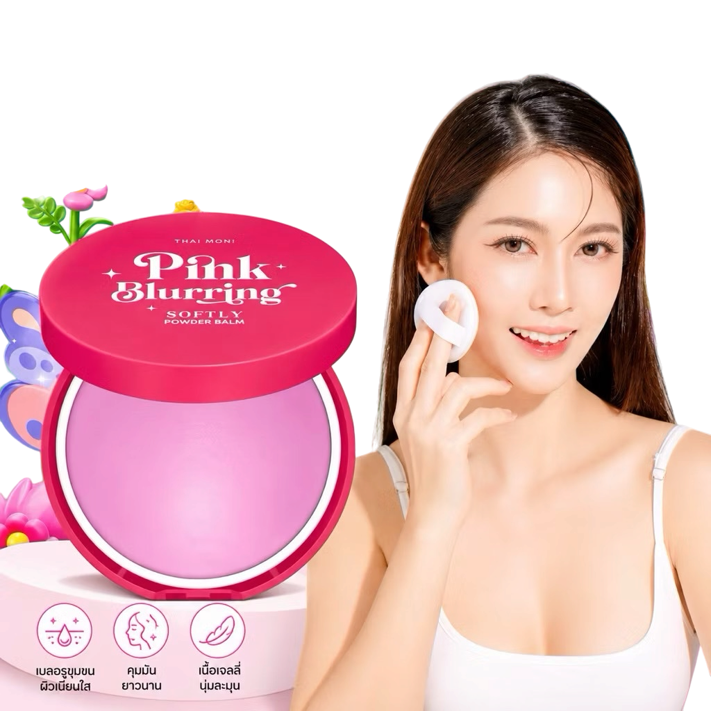 Thai Moni Pink Blurring Softly Powder Balm