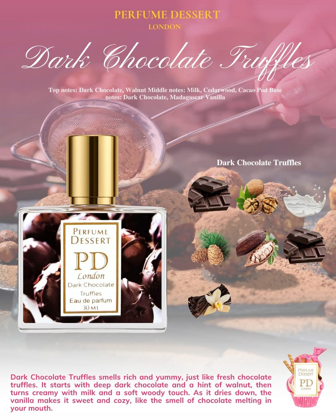 Perfume Dessert London Dark Chocolate Truffles (30ml)