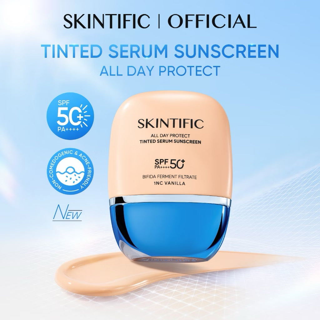 SKINTIFIC All Day Protect Tinted Serum Sunscreen SPF50+ PA++++