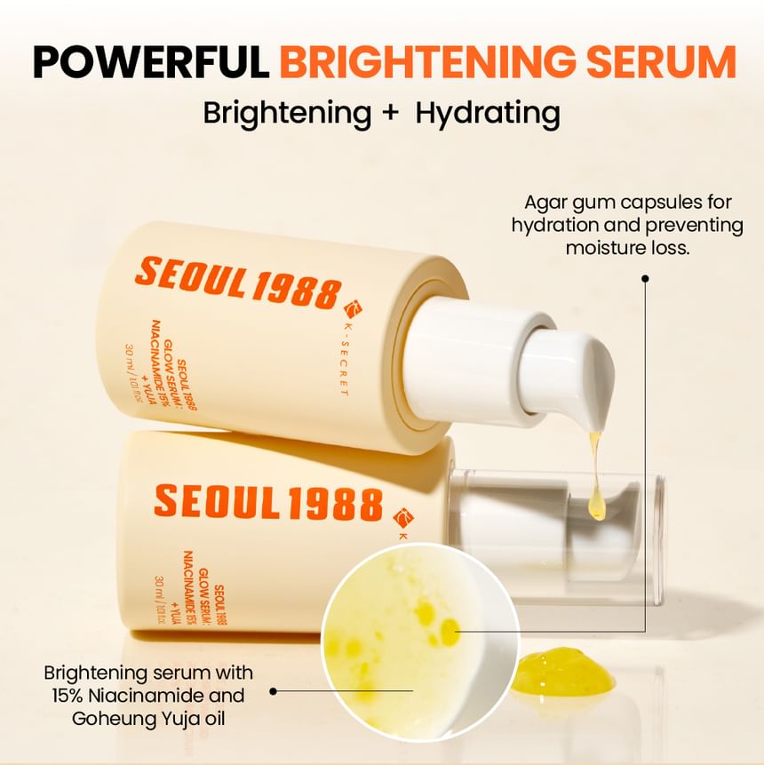 K-SECRET Seoul 1988 Glow Serum: Niacinamide 15% + Yuja (30ml)