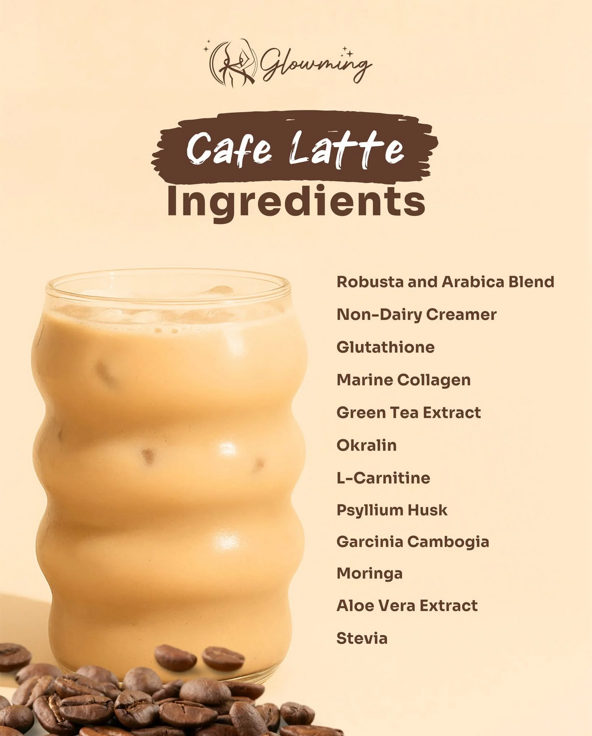 Glowming Shape Cafe Latte