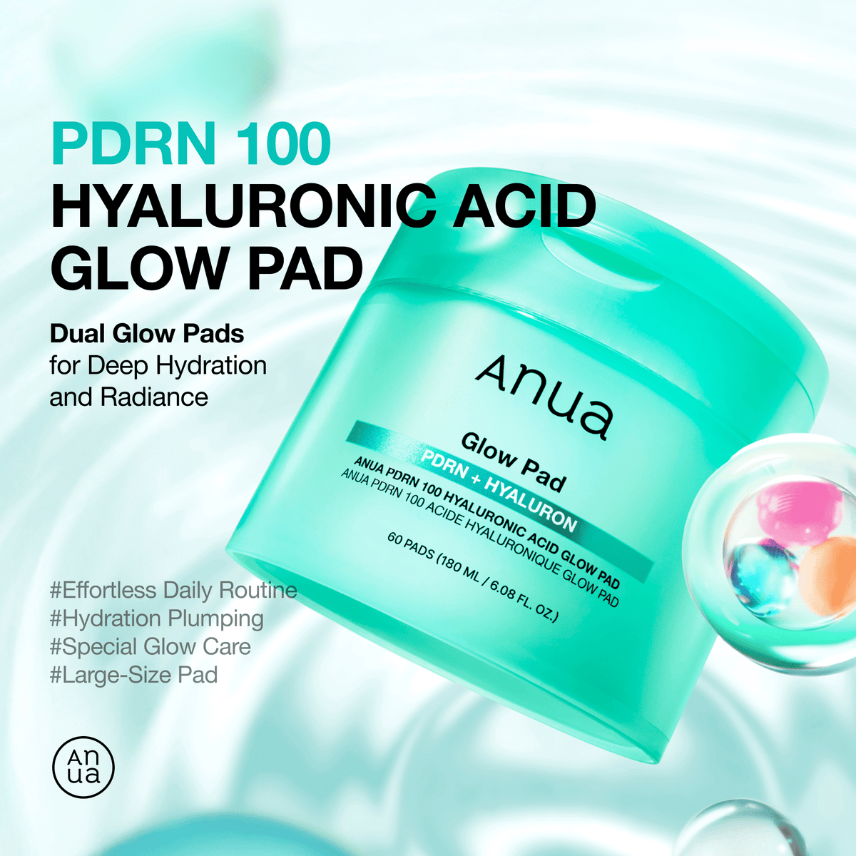 Anua Glow Pad PDRN + Hyaluron (60pads)