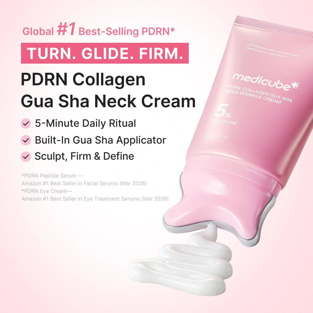 Medicube PDRN Collagen Gua Sha Neck Wrinkle Cream 5% Volufiline