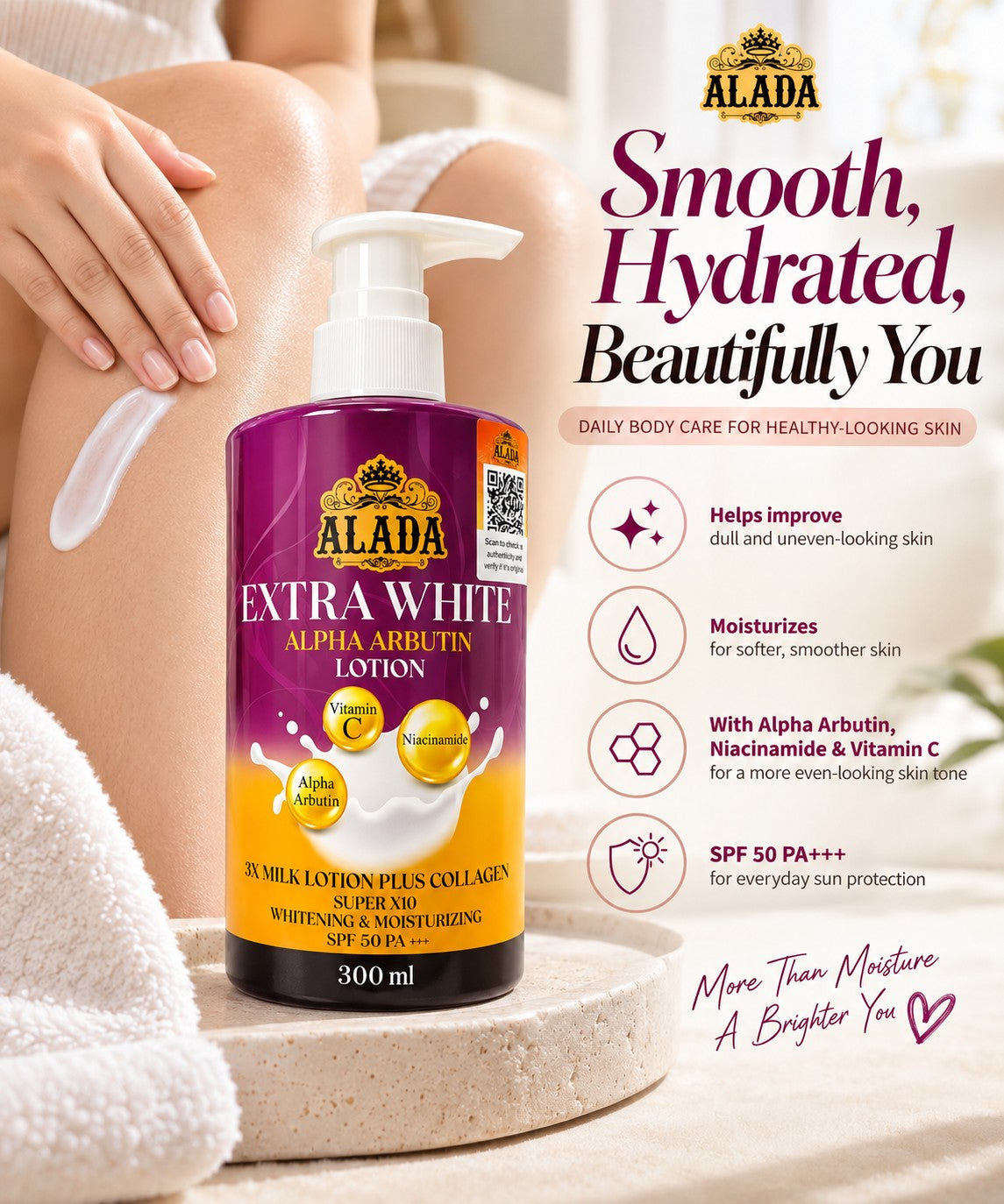 ALADA Extra White Alpha Arbutin Lotion (300ml)