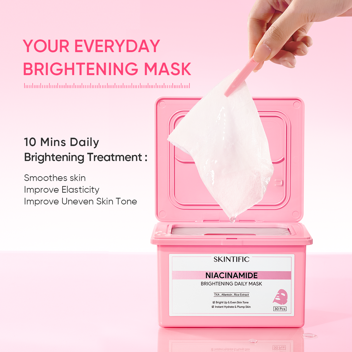 SKINTIFIC Niacinamide Brigthening Daily Mask (30pads)