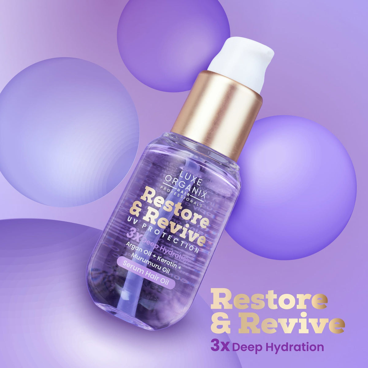 Luxe Organix Serum Hair Oil (60ml)