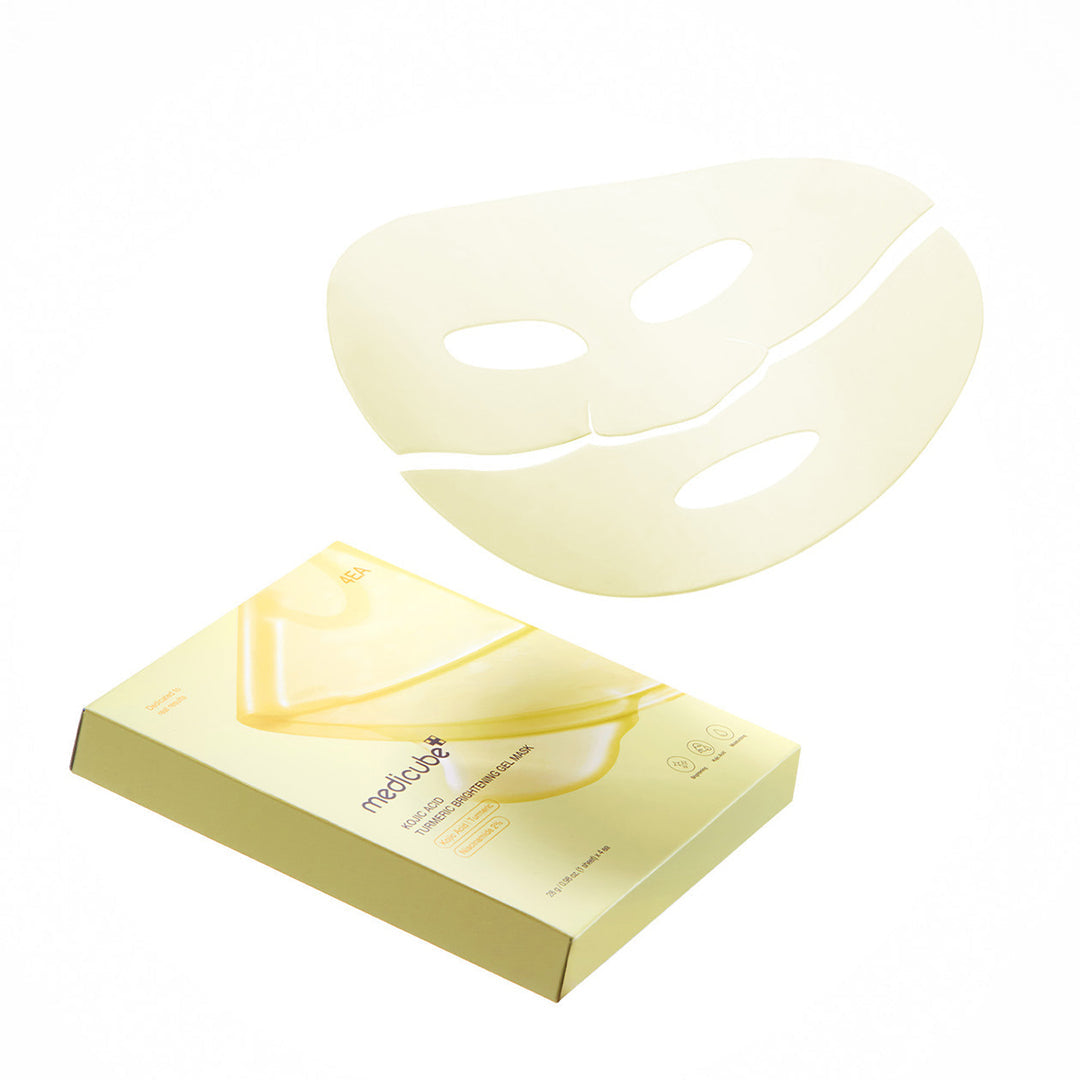 Medicube Kojic Acid Turmeric Brightening Gel Mask (1pack/4 sheet masks)