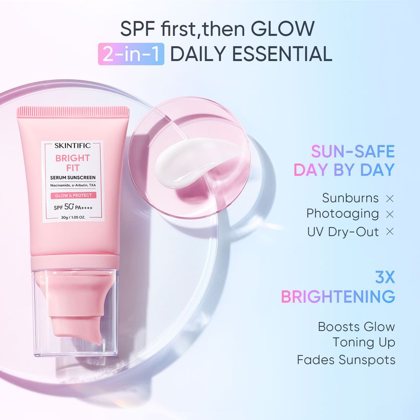 Skintific Bright Fit Serum Sunscreen (30ml)
