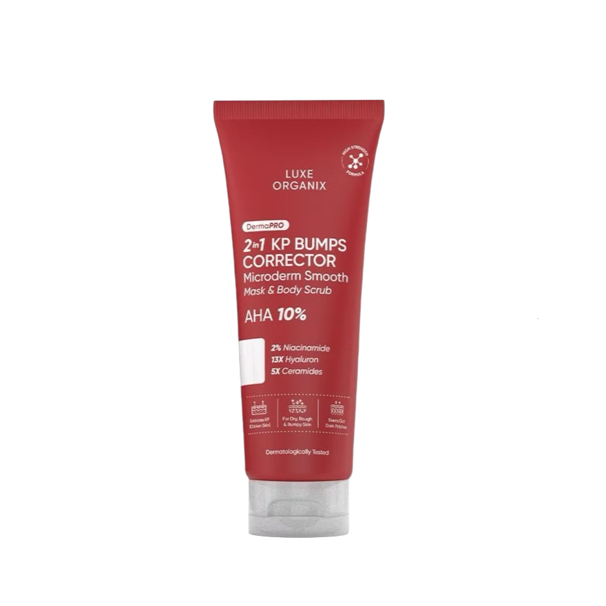 Luxe Organix DermaPRO 2in1 KP Bumps Corrector Mask & Body Scrub Exfoliant (200ml)