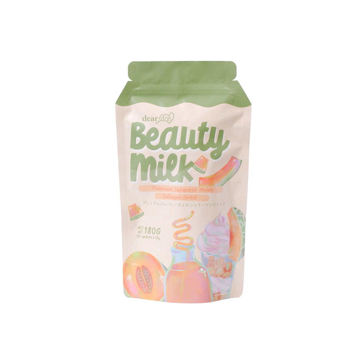 Dear Face Beauty Milk Melon Collagen Drink