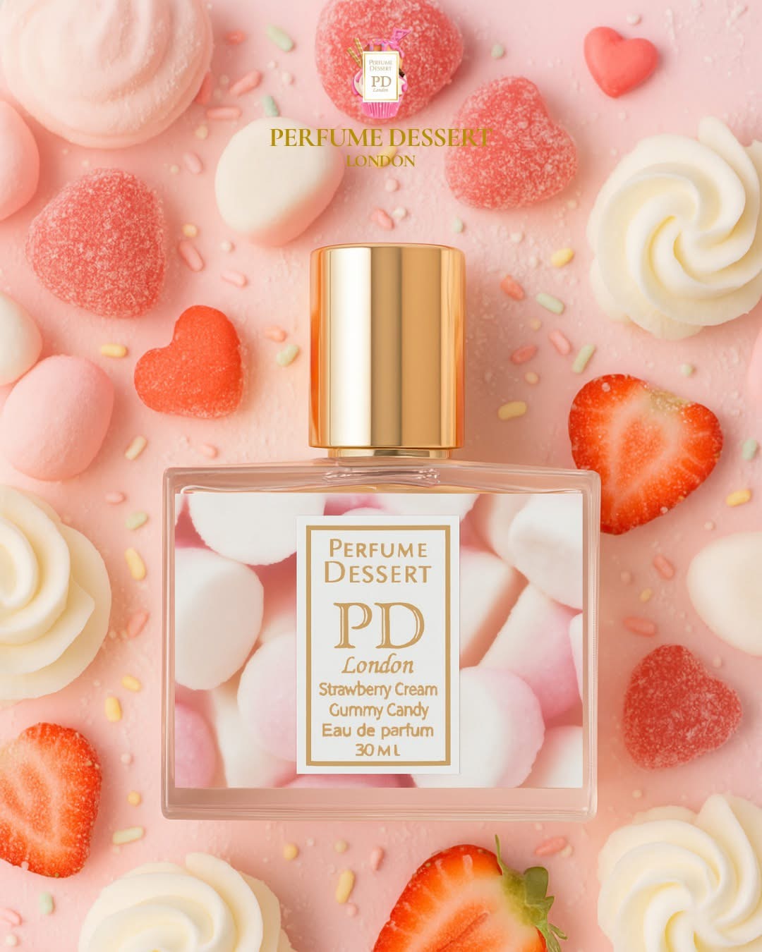 Perfume Dessert London Strawberry Cream Gummy Candy (30ml)