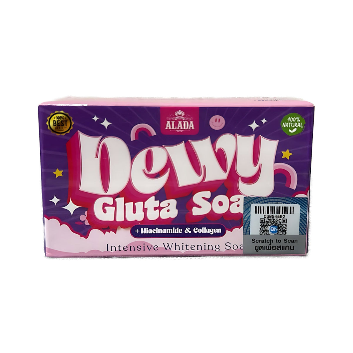 ALADA Dewy Gluta Soap Intensive Whitening + Niacinamide & Collagen (70gm)