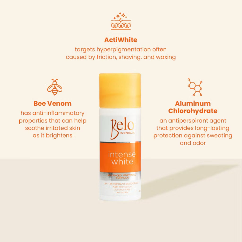 Belo Intense White Anti-Perspirant Deodorant Roll On Set (40ml + 20ml)