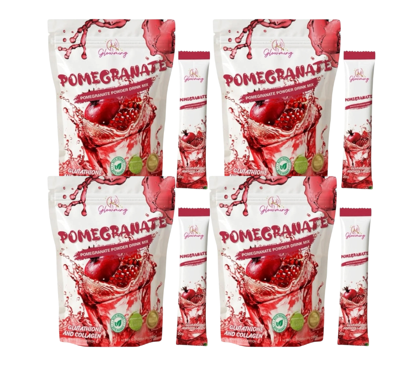 Glowming Shape Pomegranate Powder Drink Mix (Bundle of 4)