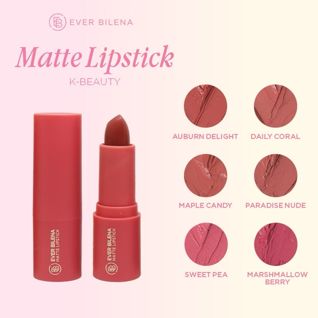 Ever Bilena K-Beauty Matte Lipsticks