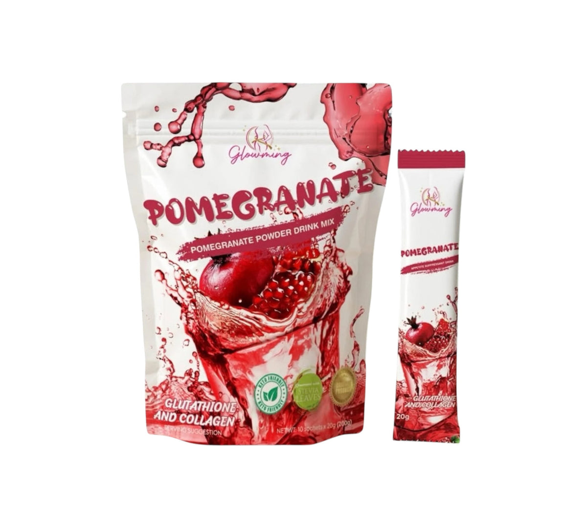 Glowming Shape Pomegranate Powder Drink Mix