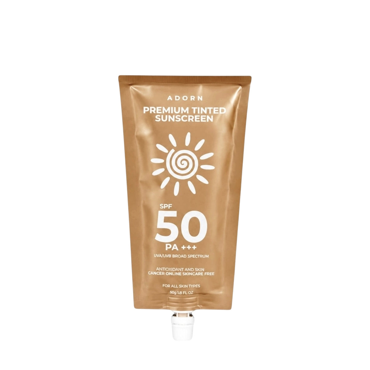 Adorn by CalmSkin Premium Tinted Sunscreen SPF50 PA+++ (50gm)
