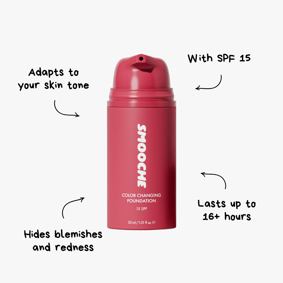 SMOOCHE Color Changing Foundation with SPF15 (PRE-ORDER waiting time 2-3weeks approx)
