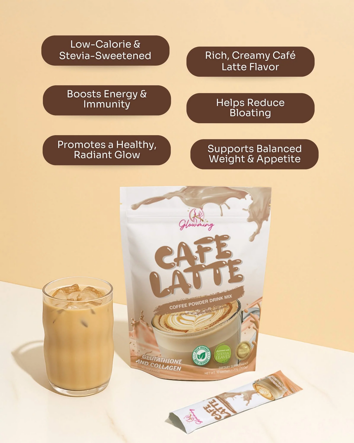 Glowming Shape Cafe Latte