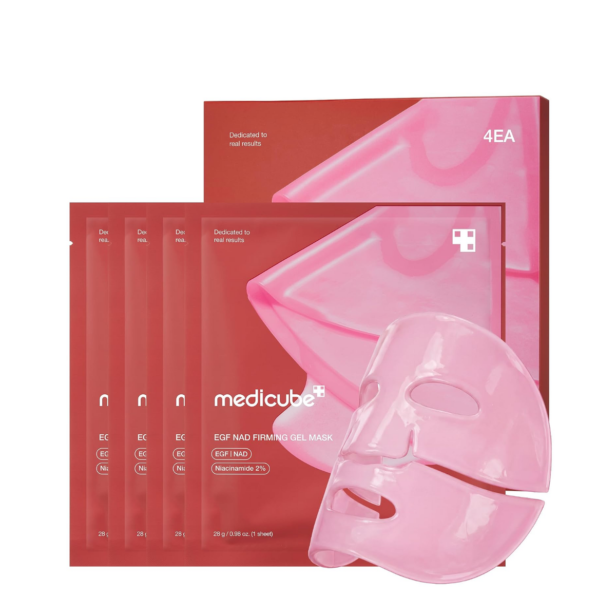 Medicube EGF NAD Firming Gel Mask (1pack/4 sheet masks)